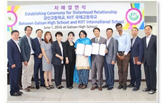 MoU with Galsan Middle High School, South Korea 1st June 2016
