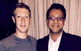 KIIT Student with Facebook Founder Mark Zuckerberg