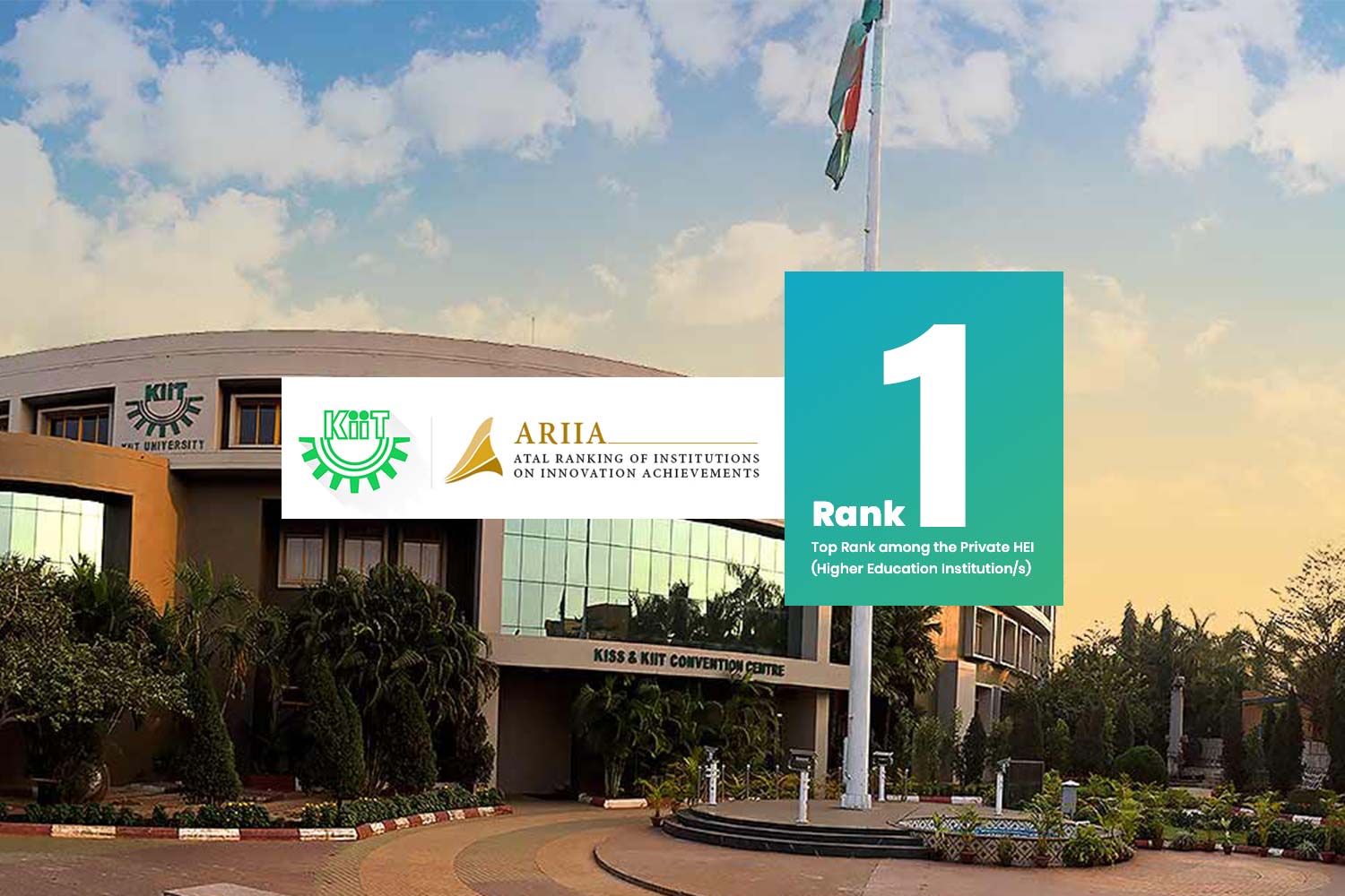KIIT University ARIIA MHRD Ranking 1 KIIT University ARIIA MHRD Ranking 1